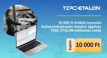 10 000 Ft értékű nyomdai kupon ajándékba a TERC-ETALON éves előfizetés mellé!