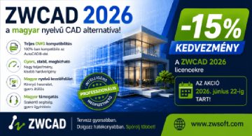 ZWCAD a magyar nyelvű CAD alternatíva 15% kedvezménnyel!