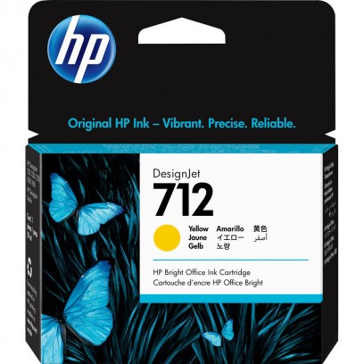 HP No. 712 Yellow tintapatron (29 ml) 3ED69A