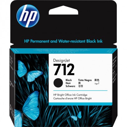 HP No. 712 Fekete tintapatron (80 ml) 3ED71A