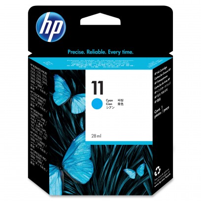 HP No. 11 Cyan Ink Cartridge (28ml) C4836AE