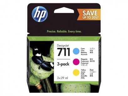 HP No. 711 multipack Cyan / Magenta / Yellow P2V32A