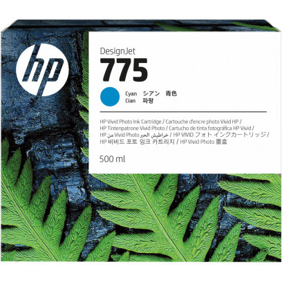 HP No. 775 Tintapatron, cián színű, 500 ml (1XB17A)