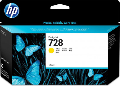 HP No. 728 Yellow tintapatron (130 ml) F9J65A