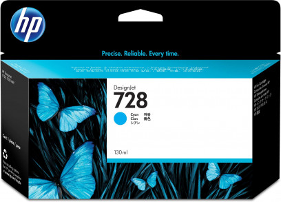 HP No. 728 Cyan tintapatron (130 ml) F9J67A