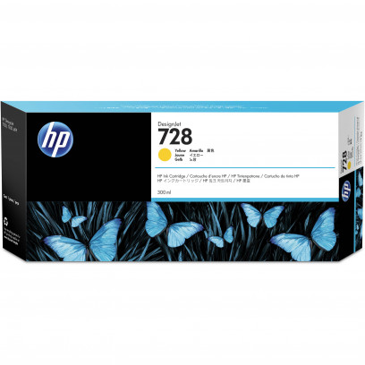 HP No. 728 Yellow tintapatron (300ml) F9K15A