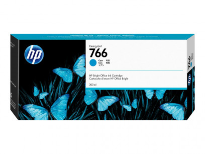 HP No. 766 Cyan Ink Cartridge (300ml) P2V89A